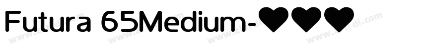 Futura 65Medium字体转换